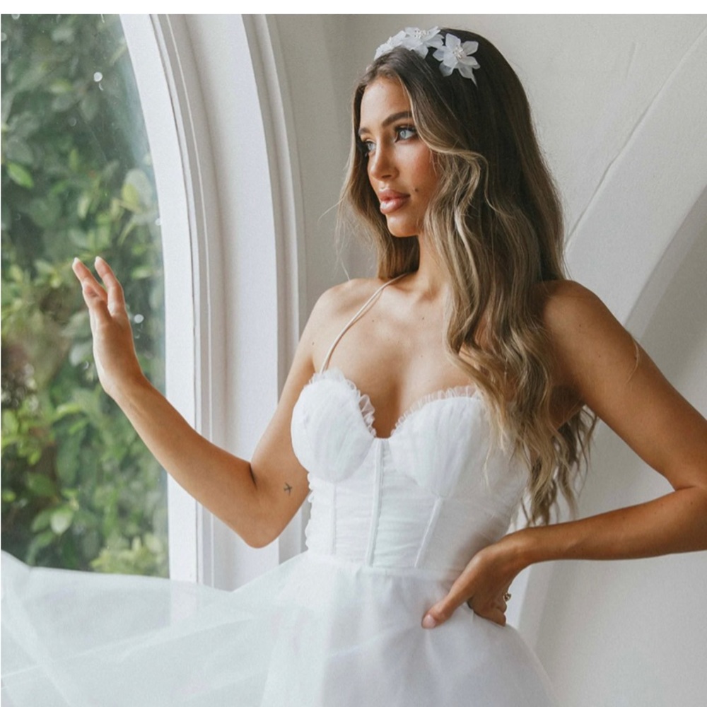 Smitten sweetheart neckline chiffon mini party dress